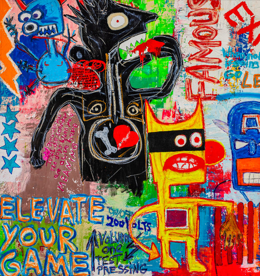 "Elevate your game" by Thomas Wirth alias Super*me - seize 190 x 180cm