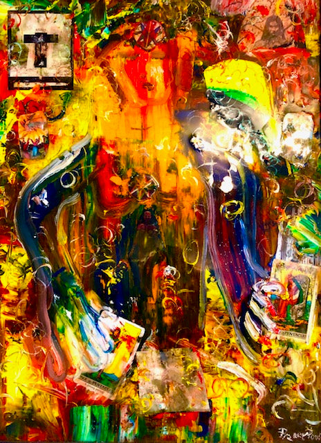 Pierre Poulin - La Rencontre du karma / Karma Meeting Painting